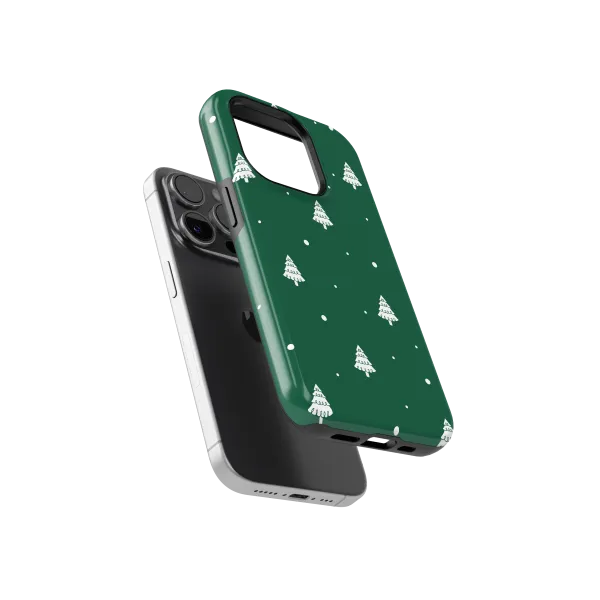 Snowy Pines | Coque de téléphone 3D 2en1 Ultra-résistante