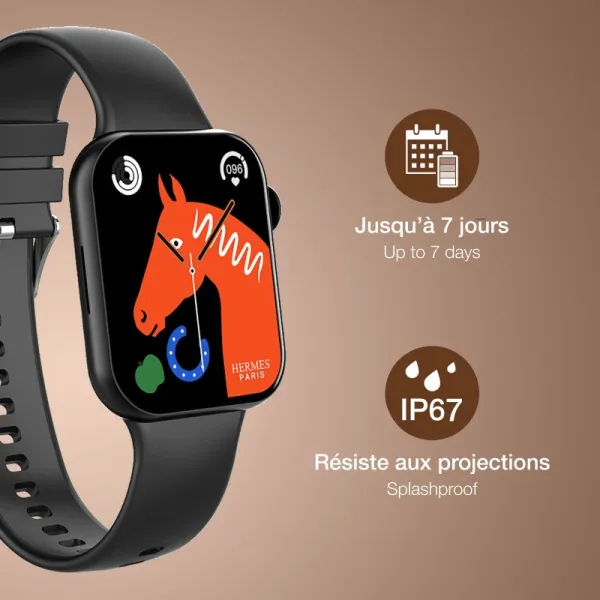 BIGBEN Square Montre connectée - Neuf Noir