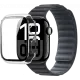 FORCE Coque pour Apple Watch 10 transparente avec contours noirs