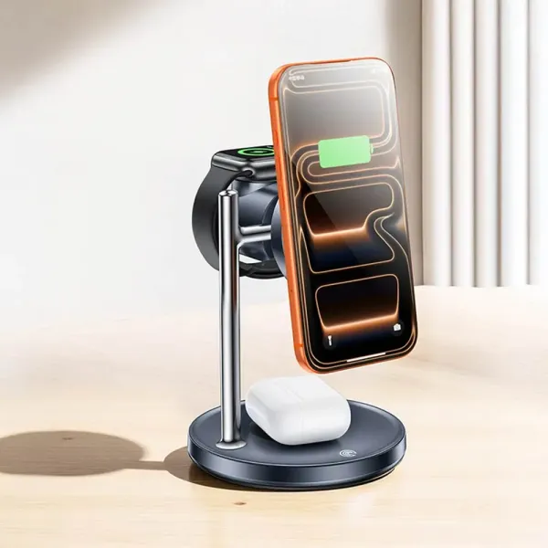 YESIDO Station de Charge sans Fil Qi2 32.5W 3 en 1