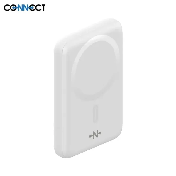 CONNECT Batterie Externe Power Bank sans Fil MagSafe 10000mAh 15W blanc