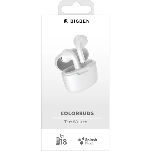 BIGBEN Ecouteurs ColorBuds True Wireless Blanc