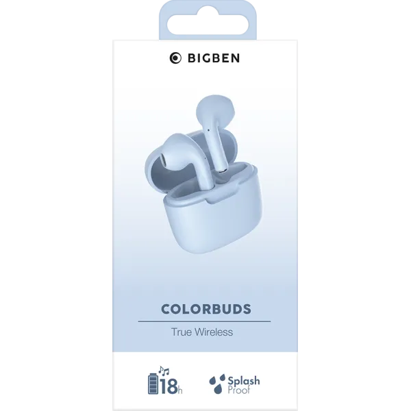 BIGBEN Ecouteurs ColorBuds True Wireless Bleu