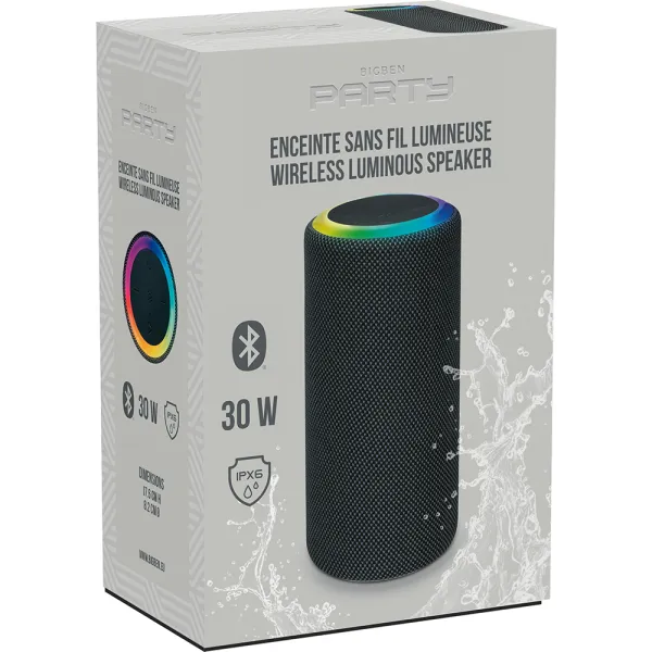 BIGBEN Enceinte Karaoké Bluetooth Party 30W Lumineuse