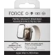 FORCE Coque pour Apple Watch 7/8/9 41mm transparente avec contours noirs