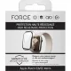 FORCE Coque pour Apple Watch 5/6/SE 44mm transparente avec contours noirs