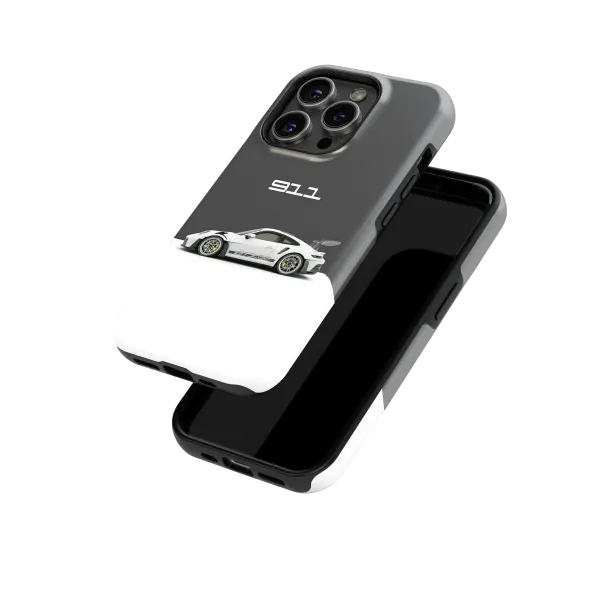 Green Brake Caliper Porsche | Coque de téléphone 3D 2en1 Ultra-résistante