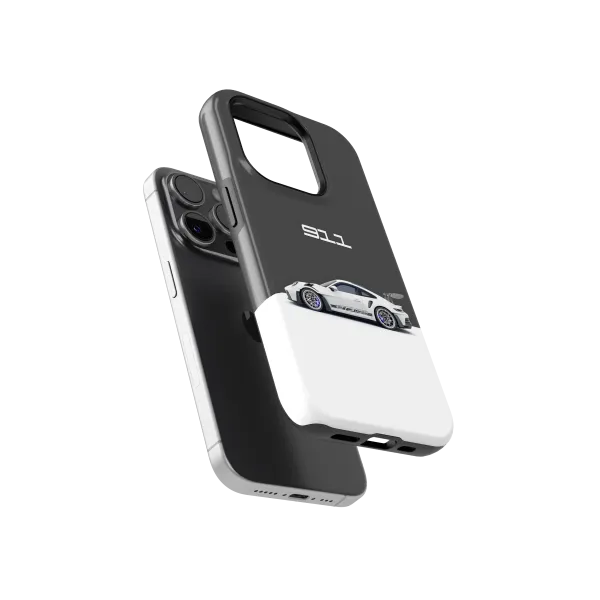 Purple Brake Caliper Porsche | Coque de téléphone 3D 2en1 Ultra-résistante