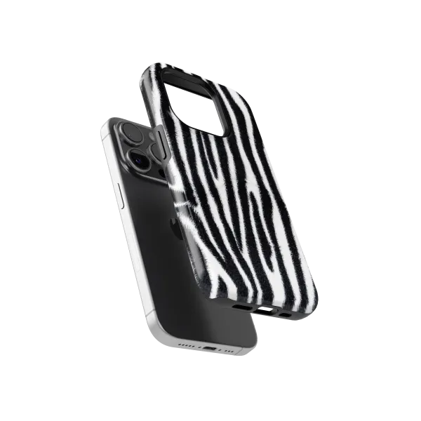 Zebra Chic | Coque de téléphone 3D 2en1 Ultra-résistante