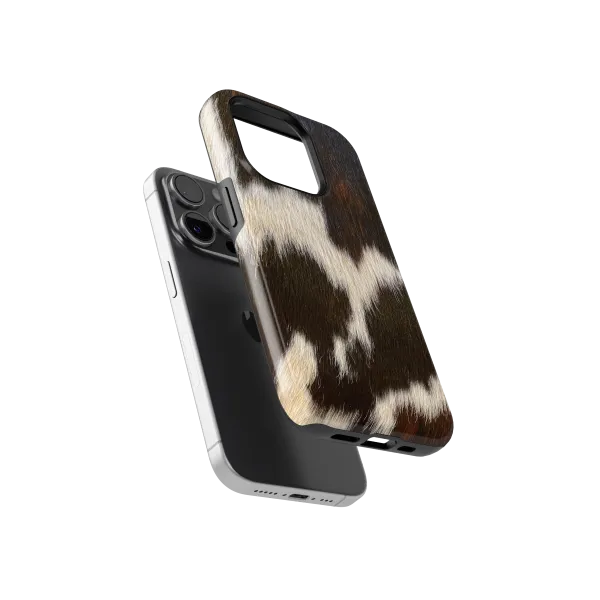 Cowhide Charm | Coque de téléphone 3D 2en1 Ultra-résistante