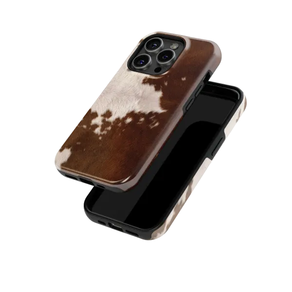 Cowhide Classic | Coque de téléphone 3D 2en1 Ultra-résistante