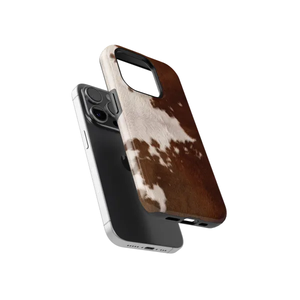 Cowhide Classic | Coque de téléphone 3D 2en1 Ultra-résistante