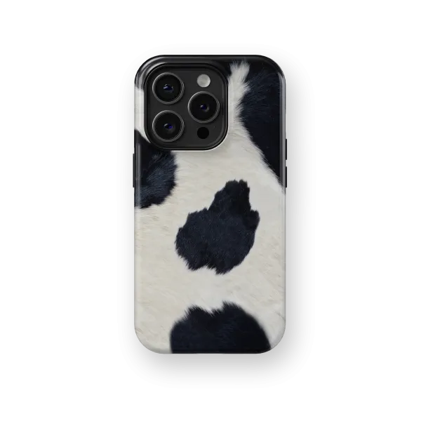 Cowhide Chic | Coque de téléphone 3D 2en1 Ultra-résistante