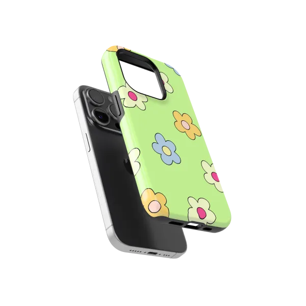 Childish Flowers | Coque de téléphone 3D 2en1 Ultra-résistante