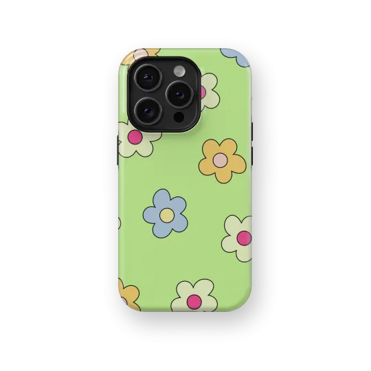 Childish Flowers | Coque de téléphone 3D 2en1 Ultra-résistante