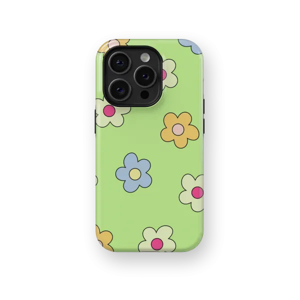 Childish Flowers | Coque de téléphone 3D 2en1 Ultra-résistante