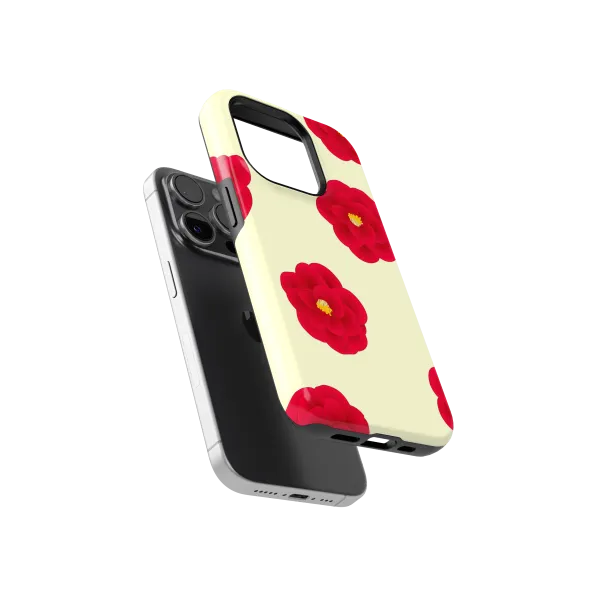 Crimson Elegance | Coque de téléphone 3D 2en1 Ultra-résistante