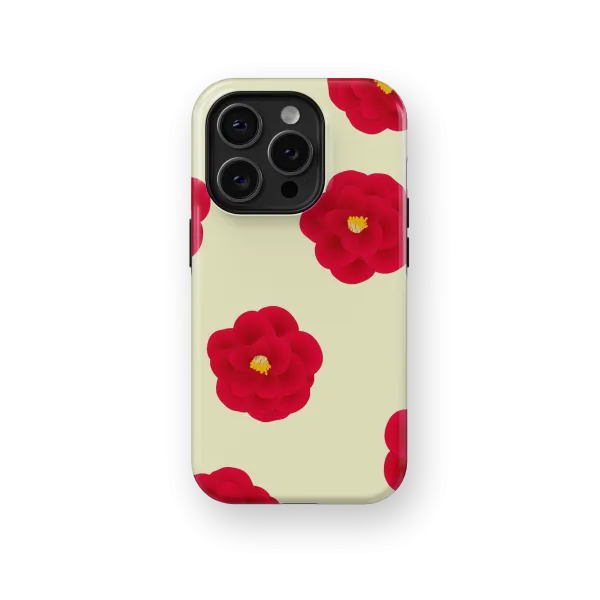 Crimson Elegance | Coque de téléphone 3D 2en1 Ultra-résistante