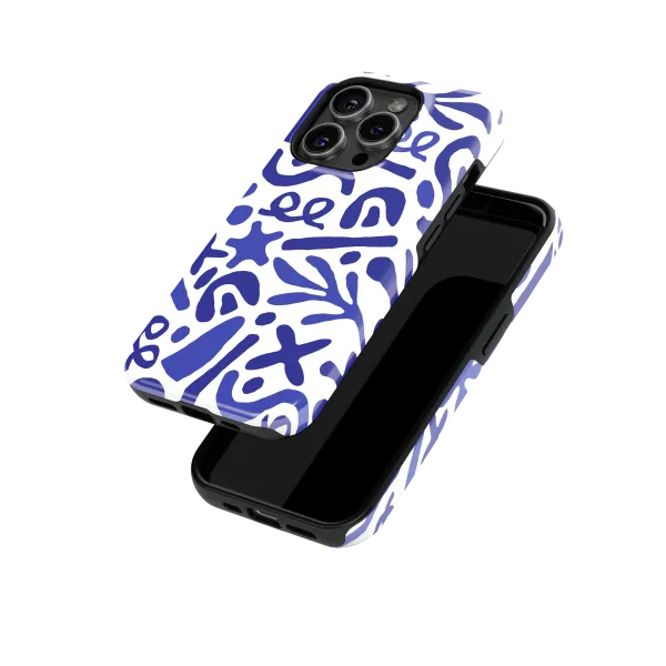 Blue Stems | Coque de téléphone 3D 2en1 Ultra-résistante