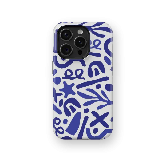 Blue Stems | Coque de téléphone 3D 2en1 Ultra-résistante