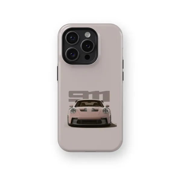 Bland Red Porsche | Coque de téléphone 3D 2en1 Ultra-résistante