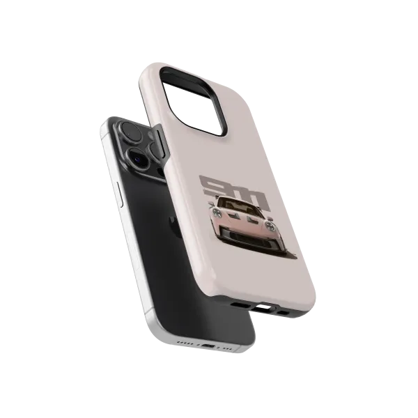 Bland Red Porsche | Coque de téléphone 3D 2en1 Ultra-résistante