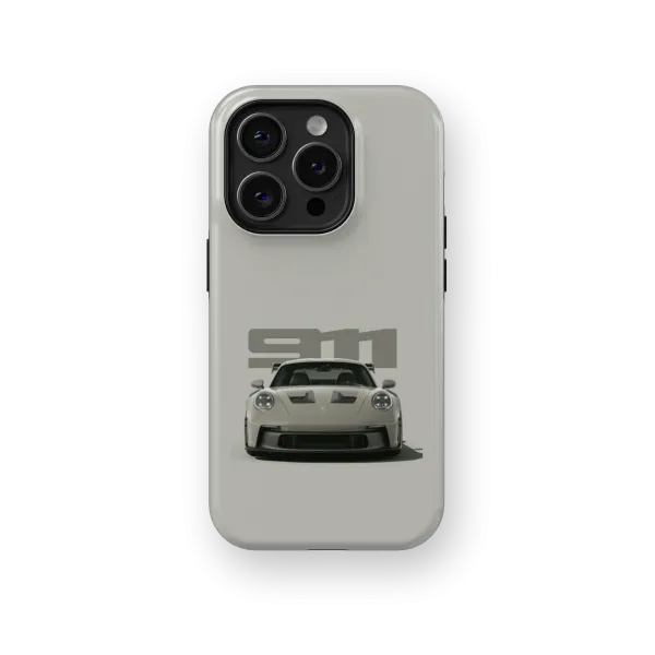Bland Grey Porsche | Coque de téléphone 3D 2en1 Ultra-résistante