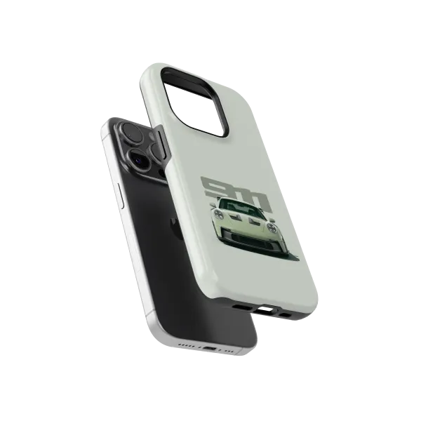 Bland Green Porsche | Coque de téléphone 3D 2en1 Ultra-résistante