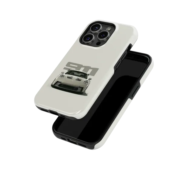 Bland Grey Porsche | Coque de téléphone 3D 2en1 Ultra-résistante