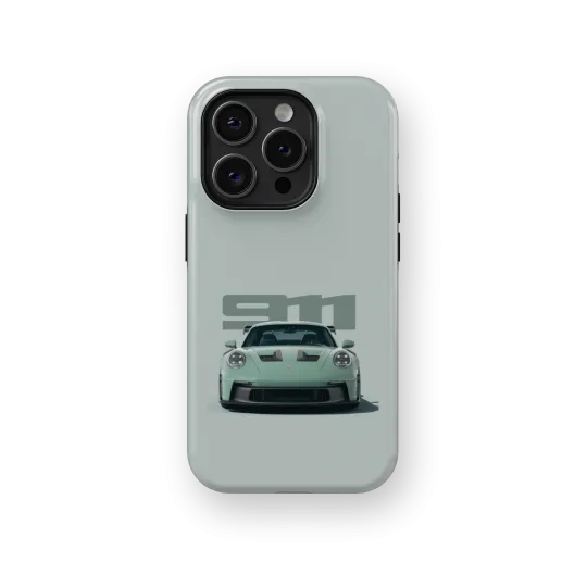 Bland Turquoise Porsche | Coque de téléphone 3D 2en1 Ultra-résistante