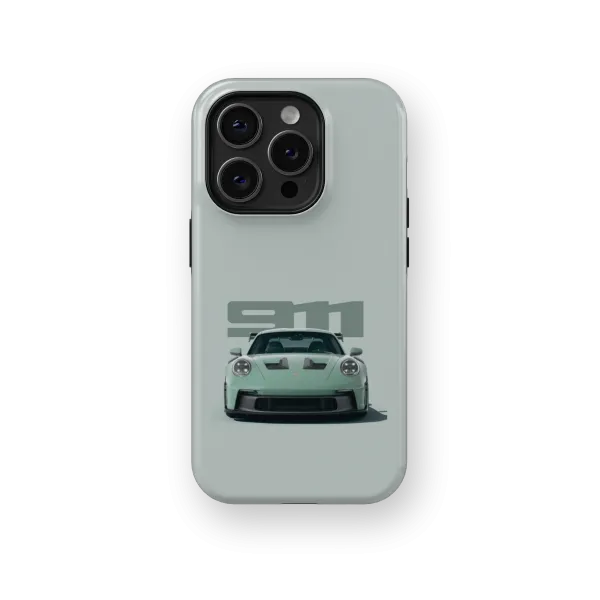 Bland Turquoise Porsche | Coque de téléphone 3D 2en1 Ultra-résistante