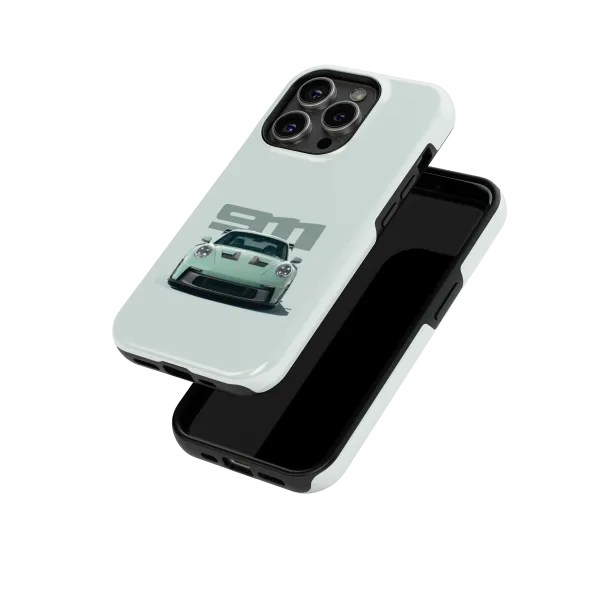 Bland Turquoise Porsche | Coque de téléphone 3D 2en1 Ultra-résistante