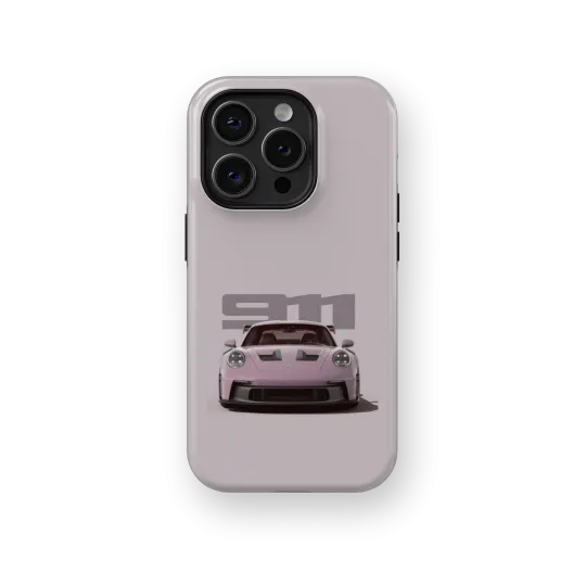 Bland Pink Porsche | Coque de téléphone 3D 2en1 Ultra-résistante