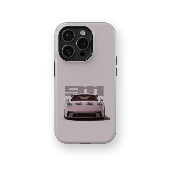 Bland Pink Porsche | Coque de téléphone 3D 2en1 Ultra-résistante