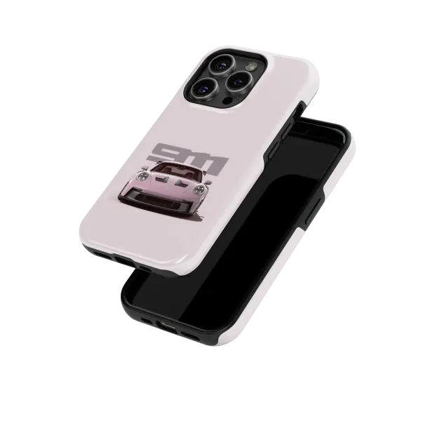 Bland Pink Porsche | Coque de téléphone 3D 2en1 Ultra-résistante