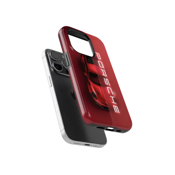 Porsche Team | Coque de téléphone 3D 2en1 Ultra-résistante