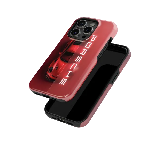 Porsche Team | Coque de téléphone 3D 2en1 Ultra-résistante