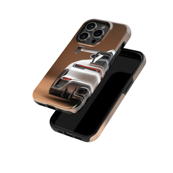 Back Luxury Porsche | Coque de téléphone 3D 2en1 Ultra-résistante