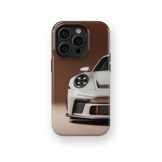 Front Luxury Porsche | Coque de téléphone 3D 2en1 Ultra-résistante