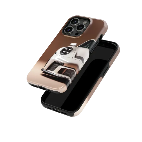 Front Luxury Porsche | Coque de téléphone 3D 2en1 Ultra-résistante