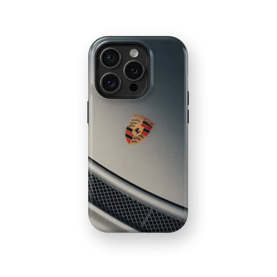 Porsche Badge | Coque de téléphone 3D 2en1 Ultra-résistante