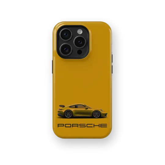 Mustard Porsche | Coque de téléphone 3D 2en1 Ultra-résistante