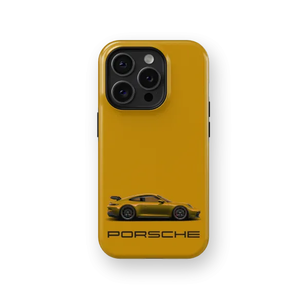 Mustard Porsche | Coque de téléphone 3D 2en1 Ultra-résistante