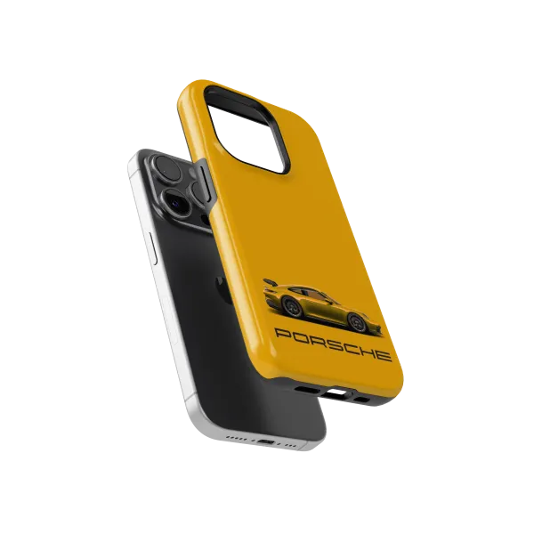 Mustard Porsche | Coque de téléphone 3D 2en1 Ultra-résistante