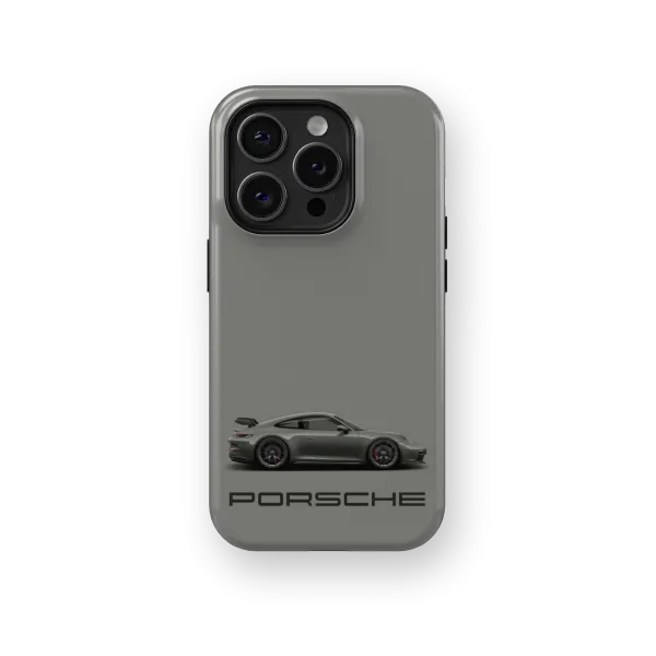 Grey Porsche | Coque de téléphone 3D 2en1 Ultra-résistante
