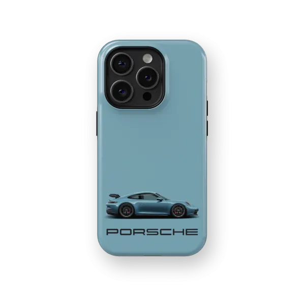 Blue Porsche | Coque de téléphone 3D 2en1 Ultra-résistante