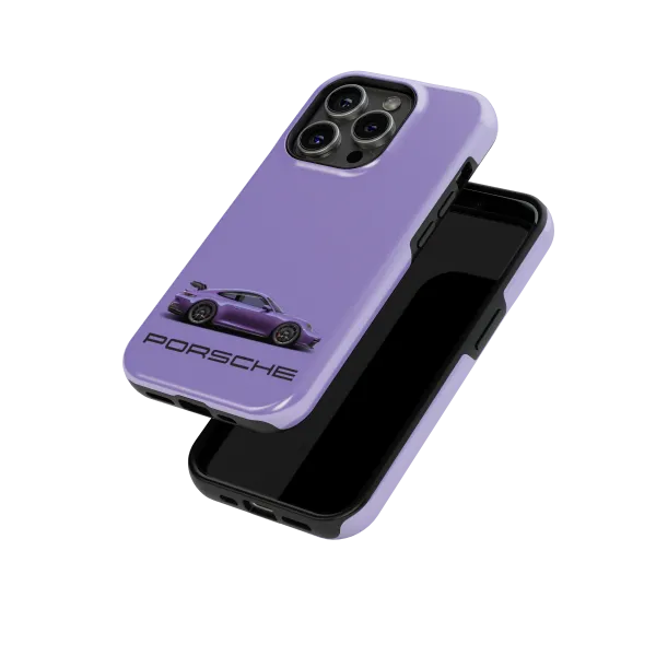 Purple Porsche | Coque de téléphone 3D 2en1 Ultra-résistante