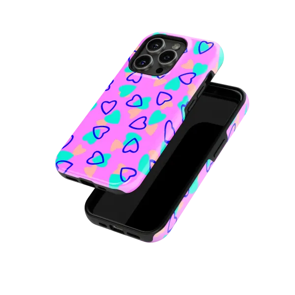 Colorful Love | Coque de téléphone 3D 2en1 Ultra-résistante