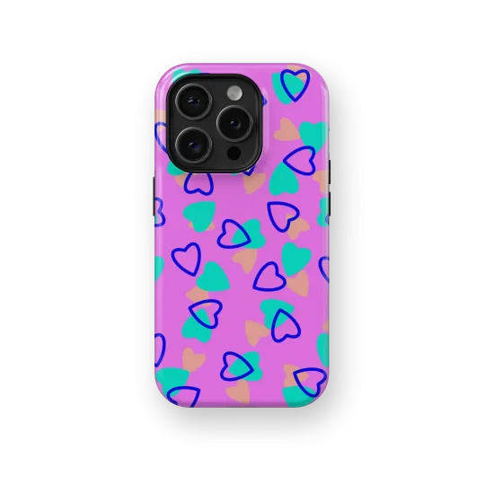 Colorful Love | Coque de téléphone 3D 2en1 Ultra-résistante