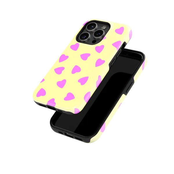 Strawberry Vanilla Love | Coque de téléphone 3D 2en1 Ultra-résistante
